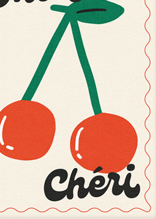 Close-up image of the Mon Cheri Art Print