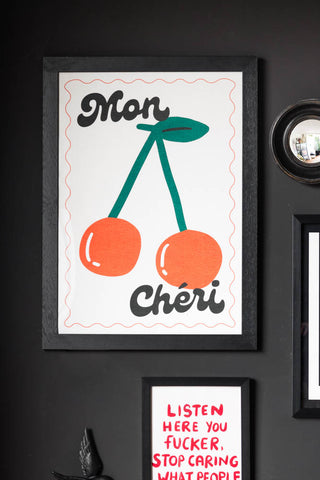 Lifestyle image of the Mon Cheri Art Print