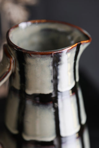 Detail image of the Black & White Checkered Water Jug