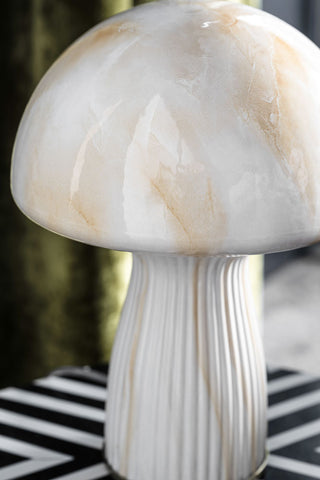 Detail image of the White Porcini Table Lamp