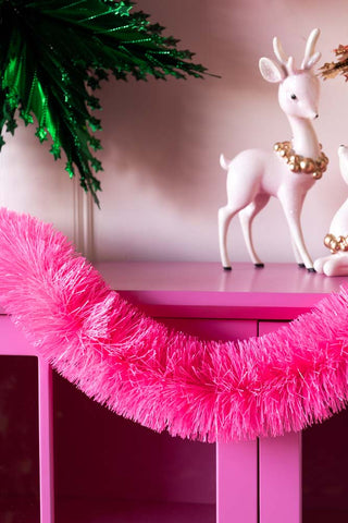 Lifestyle image of the Neon Pink Tinsel