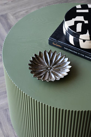 Image of the colour for the Olive Green Ribbed Coffee Table