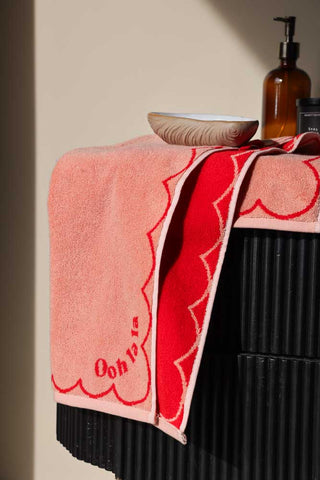 Lifestyle image of the Ooh La La Hand Towel 