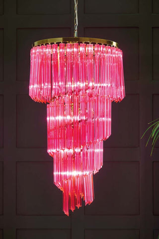 Image of the Pink Chandelier on