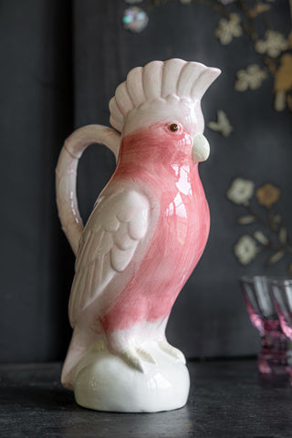 Image of the Pink Cockatoo Carafe Jug