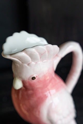 Image of the colour of the Pink Cockatoo Carafe Jug