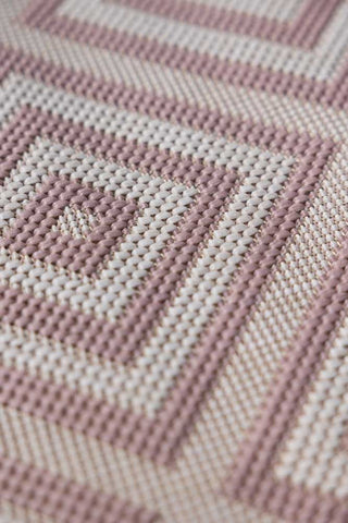 Image of the finish for the Pink Diamond Indoor/Outdoor Garden Rug - 3 Sizes Available