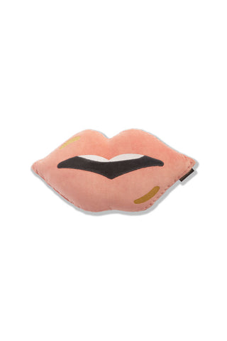 Image of the Pink Lips Cushion on a white background