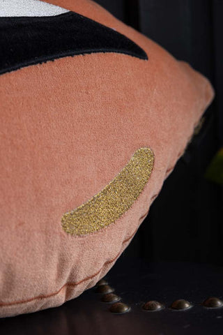 Detail image of the Pink Lips Cushion