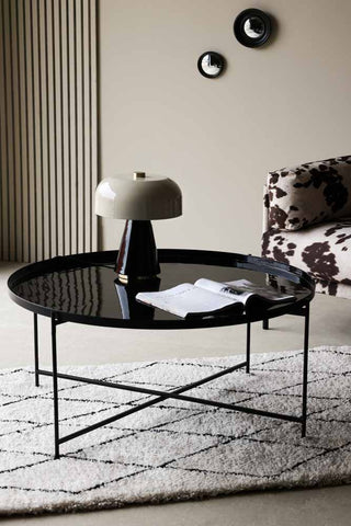 Image of the Black Gloss Tray Coffee Table