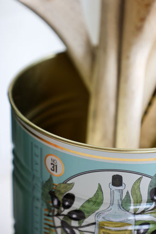 Image of the finish for the Set Of 2 Olive Oil Storage Tins