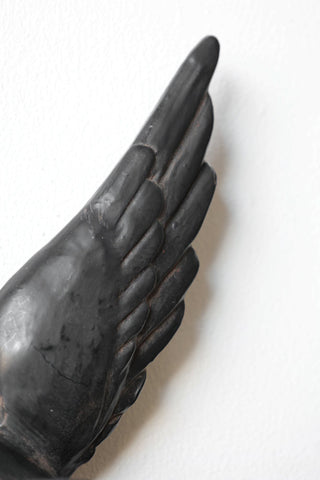 Detail image of the Set Of 4 Black Bird Wall Ornaments