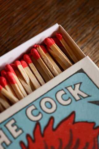 Detail image of The Cock Luxury Matches. 