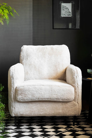 Image of the The Edie Faux Fur Armchair