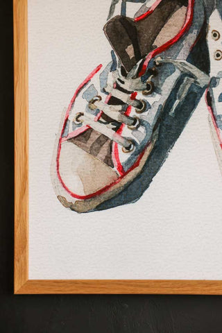 Detail image of the The Sneakers Framed Art Print