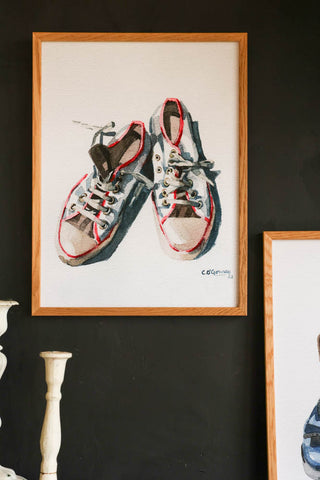 Image of the The Sneakers Framed Art Print