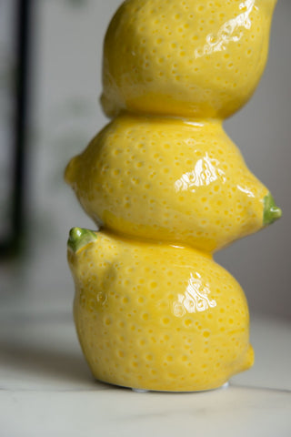 Detail image of the Trio Of Lemons Vase