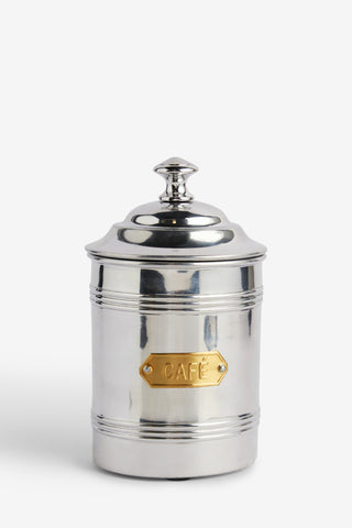 Image of the Vintage-Style Cafe’ Coffee Tin on a white background