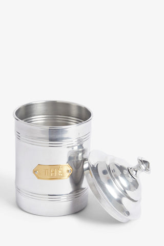 Image of the Vintage- Style The’ Tea Tin on white background.