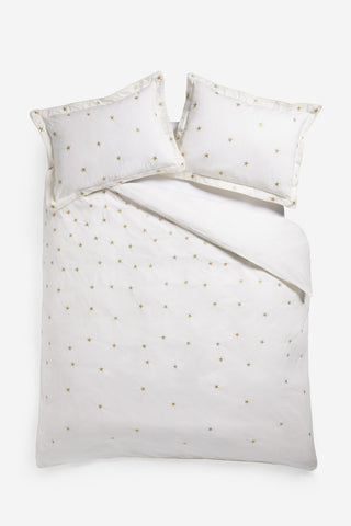 Cutout image of the White Falling Star Duvet Cover and Pillow Case Set 