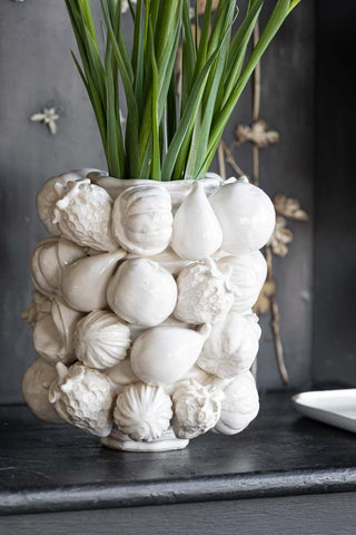 Lifestyle image of the White Fruits Vase