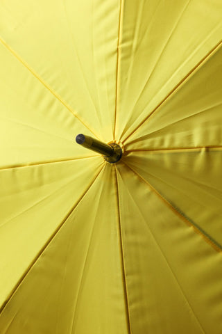 Image of the top of the Yellow Reflective Fucking Rain Umbrella