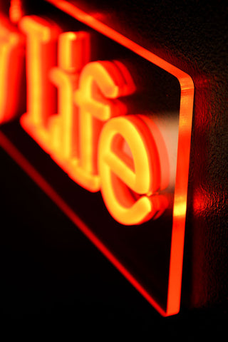 Detail image of the You Are The Sunshine To My Life Neon Wall Light