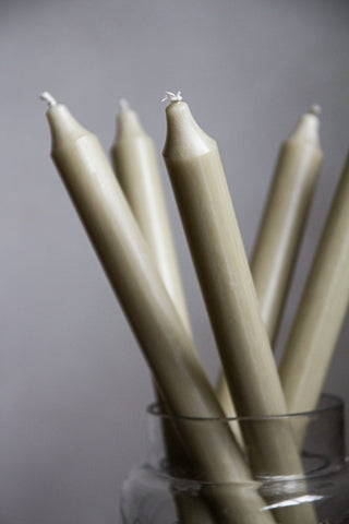 Image of Sage Green Beautiful Dinner Candles in a jar