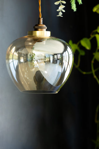 Lifestyle image of the Easyfit Champagne Glass Ceiling Light Shade