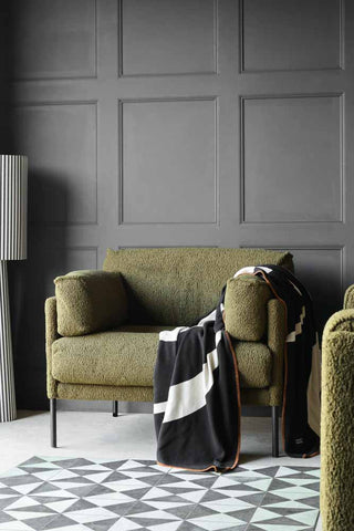 Image of the colour for the Olive Chunky Boucle Armchair