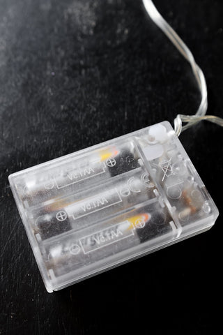 Image of the battery pack for the Silver Disco Ball Fairy Lights