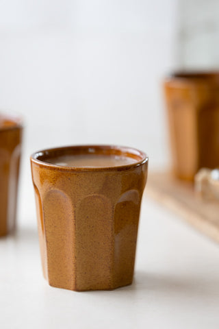 Image of the finish for the Set Of 4 Ceramic Sienna Cups