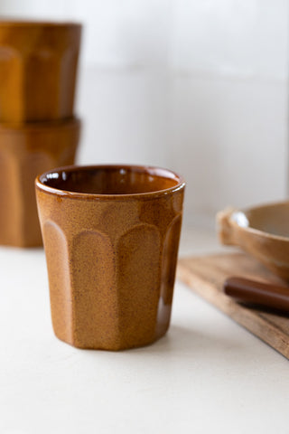 Lifestyle image of the Set Of 4 Ceramic Sienna Cups