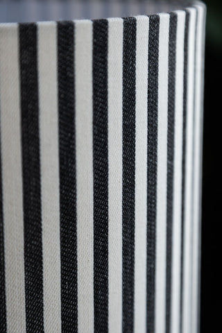 Detail image of the Black & White Stripe Floor Lamp texture