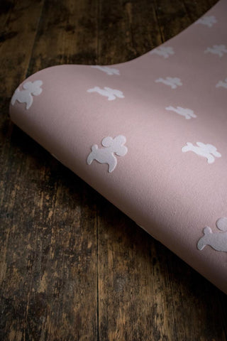Detail image of the Divine Savages Poochi Poodle Pink Wallpaper
