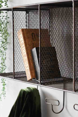 Image of the Pigeon Hole Wall Unit With Hooks