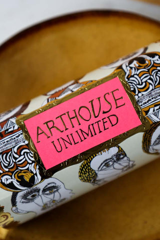 Image of the logo on the Arthouse Unlimited Charity You're Lovely Soap wrapper