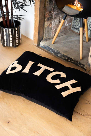 Lifestyle image of the Bitch Dog Bed - 3 Available Sizes