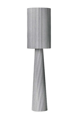Image of the Black & White Stripe Floor Lamp on a white background