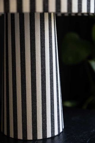 Image of the base for the Black & White Stripe Table Lamp
