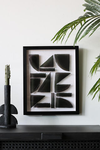 Lifestyle Image of the Black Shapes Art Frame