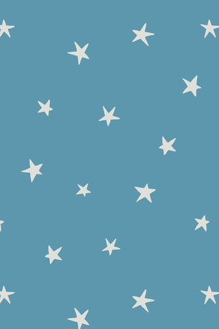 Close-up image of the Bobbi Beck Twinkle Blue Wallpaper