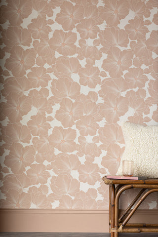 Lifestyle image of the Rockett St George Bohemian Bloom Blush Wallpaper