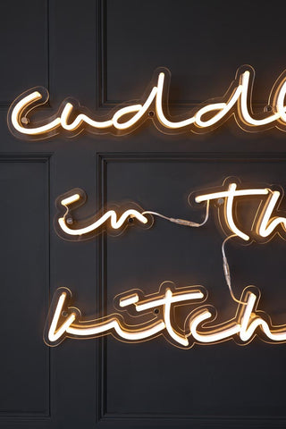 Close-up image for the Cuddles In The Kitchen Neon Wall Light