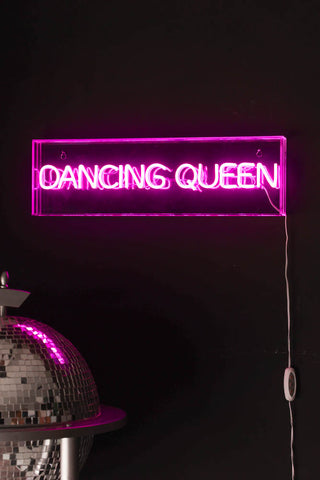 Lifestyle image of the Dancing Queen LED Acrylic Light Box