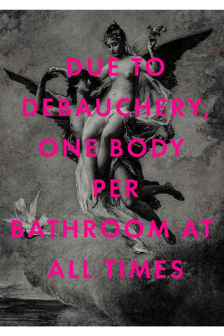 cut out Image of the Framed Debauchery Art Print