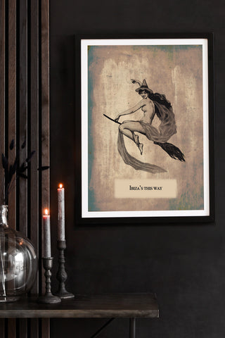 Lifestyle image of the Framed Ibiza This Way Print