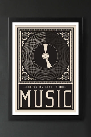 Lost In The Music Art Print - Available Framed Or Unframed