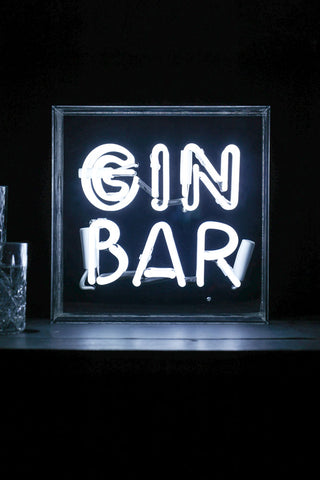 Image of the Gin Bar Neon Light Box