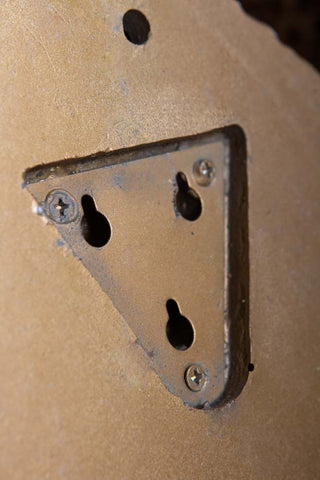 Image of the fixing holes on the back of the Gold Heron Wall Light